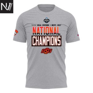 2025 NCAA Mens Golf National Champions Oklahoma State Cowboys Golf 3D T-Shirt