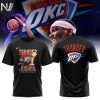 2025 Western Conference Champions Oklahoma City Thunders Finals 3D T-Shirt
