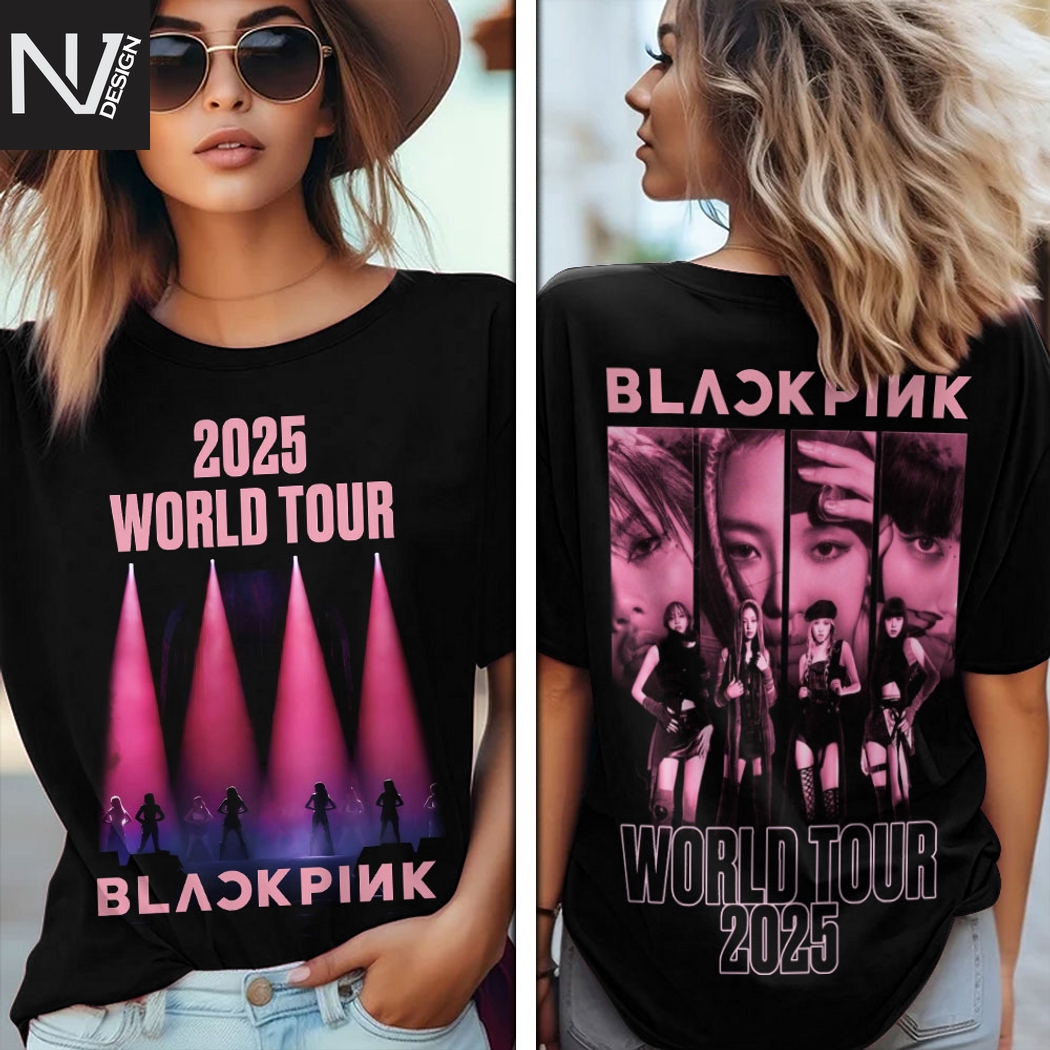 2025 World Tour Blackpink 3D T-Shirt 2025 World Tour Blackpink 3D T-Shirt