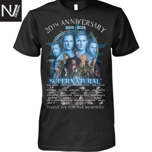 20th Anniversary 2005-2025 Supernatural Signature Thank You For The Memories Unisex T-Shirt