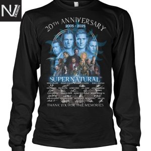 20th Anniversary 2005-2025 Supernatural Signature Thank You For The Memories Unisex T-Shirt