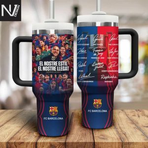 Barcelona El Nostre Estil El Nostre Llegar Signature Tumbler With Handle And Straw