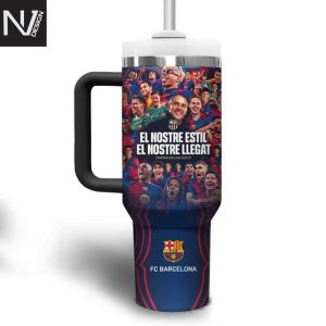 Barcelona El Nostre Estil El Nostre Llegar Signature Tumbler With Handle And Straw