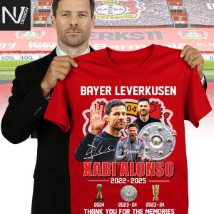 Bayer Leverkusen Xabi Alonso 2022-2025 Signature Thank You For The Memories Unisex T-Shirt