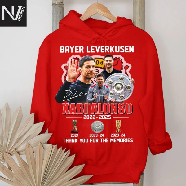 Bayer Leverkusen Xabi Alonso 2022-2025 Signature Thank You For The Memories Unisex T-Shirt