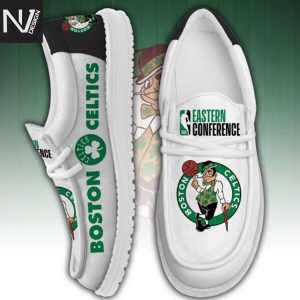 Boston Celtics Eastern Conference Hey Dude Shoes – White
