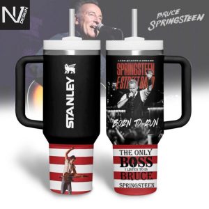 Bruce Springsteen Born To Run Tumbler With Handle And Straw