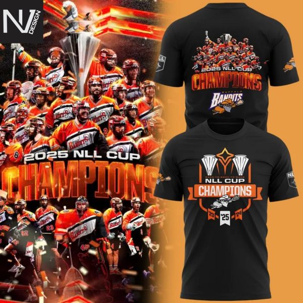 Buffalo Bandits Champions NLL Cup 2025 3D T-Shirt