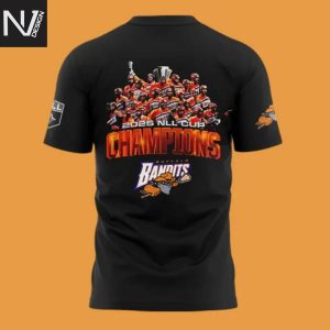 Buffalo Bandits Champions NLL Cup 2025 3D T-Shirt