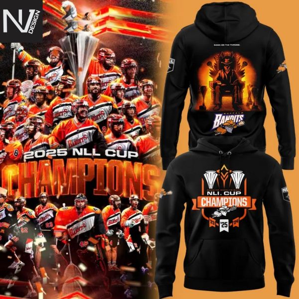 Buffalo Bandits Champions NLL Cup 2025 Back On The Throne Hoodie