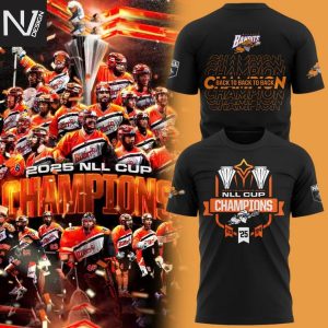 Buffalo Bandits Champions NLL Cup 2025 Back To Back To Back 3D T-Shirt