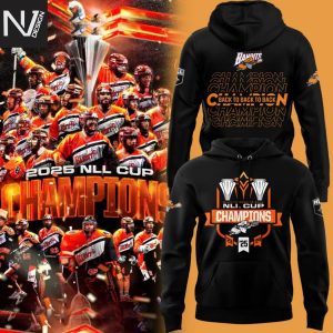 Buffalo Bandits Champions NLL Cup 2025 Back To Back To Back Hoodie