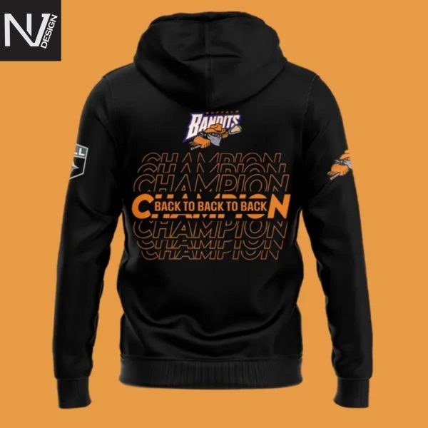 Buffalo Bandits Champions NLL Cup 2025 Back To Back To Back Hoodie