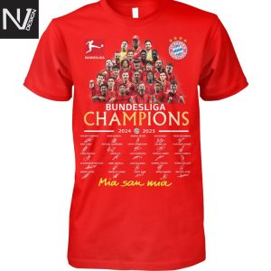 Bundesliga Champions 2024-2025 Mia San Mia Signature Unisex T-Shirt