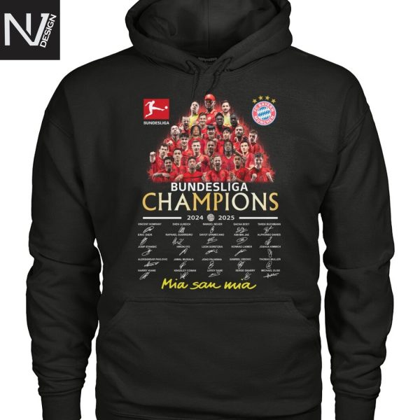Bundesliga Champions 2024-2025 Mia San Mia Signature Unisex T-Shirt