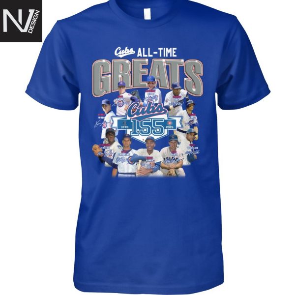 Chicago Cubs All-Time Greats Signature Unisex T-Shirt