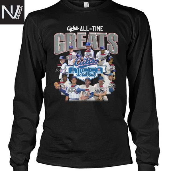 Chicago Cubs All-Time Greats Signature Unisex T-Shirt