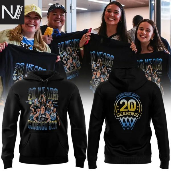 Chicago Sky 20 Years 2025 Hoodie