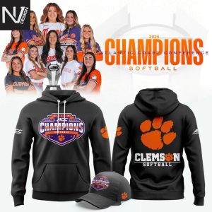 Clemson Tigers 2025 ACC Softball Conference Tournament Champions Hoodie