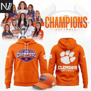 Clemson Tigers 2025 ACC Softball Conference Tournament Champions Hoodie – Orange