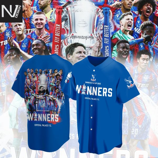 Crystal Palace F.C Emirates FA Cup Champions 2025 Baseball Jersey