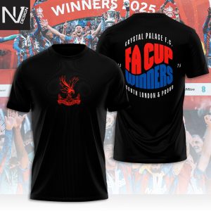 Crystal Palace FA Cup Winner South London & Proud 2025 3D T-Shirt
