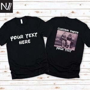 Custom Front Back Text Design T-Shirt