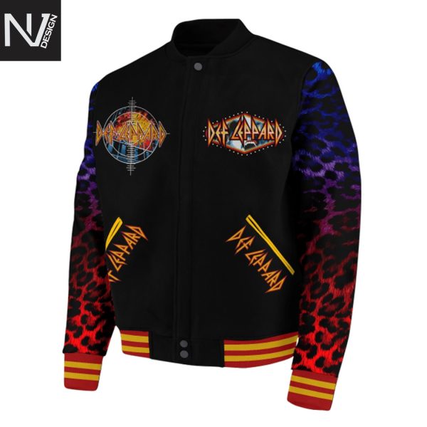 Def Leppard Pour Some Sugar On Me Signature Baseball Jacket