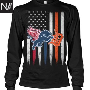 Detroit Lions x Detroit Tigers x Detroit Red Wings Unisex T-Shirt