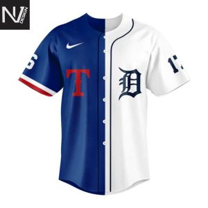Detroit Tigers x Texas Rangers Baseball Jersey