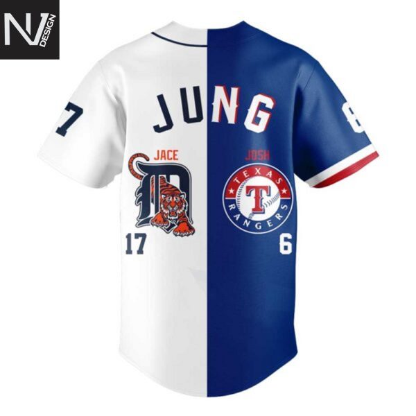 Detroit Tigers x Texas Rangers Baseball Jersey