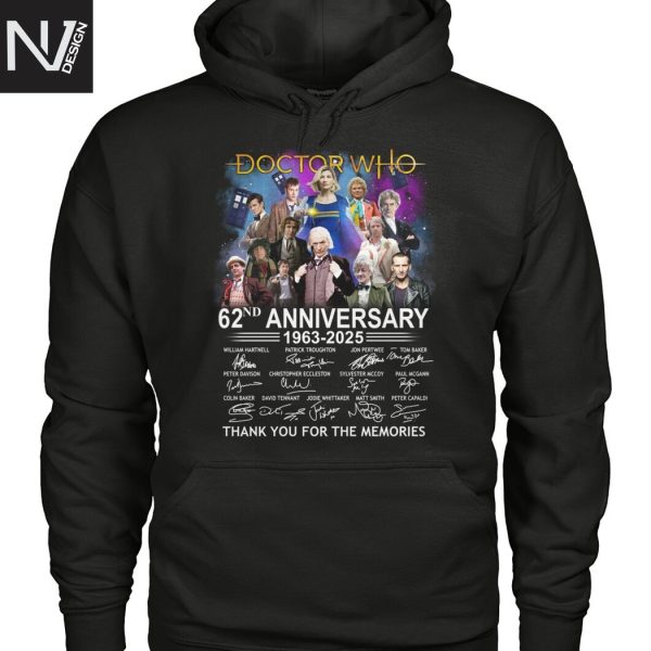 Doctor Who 62nd Anniversary 1963-2025 Signature Thank You For The Memories Unisex T-Shirt