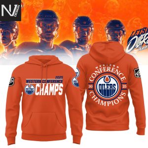 Edmonton Oilers 2025 Western Conference Champions Hoodie – Orange