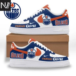 Edmonton Oilers Orange Crush Air Force 1 Shoes