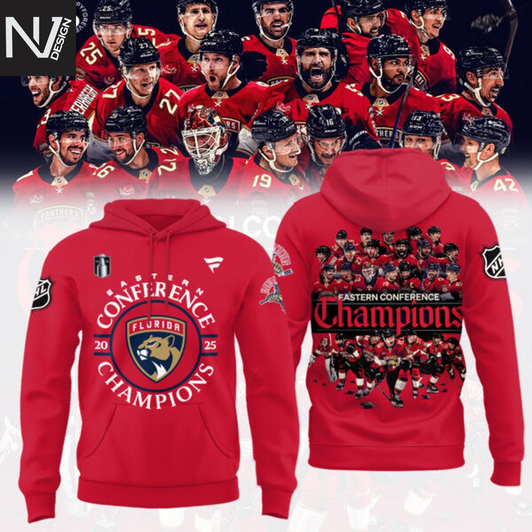 Florida Panthers 2025 Eastern Conference Champions Hoodie Florida Panthers 2025 Eastern Conference Champions Hoodie
