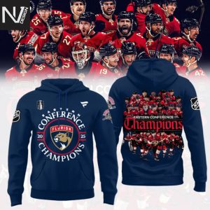 Florida Panthers 2025 Eastern Conference Champions Hoodie – Blue