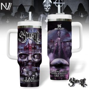 Ghost I Am Lachrymized Tumbler With Handle And Straw