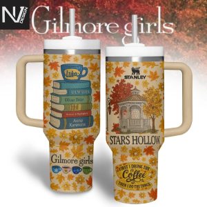 Gilmore Girls Stars Hollow Tumbler With Handle And Straw