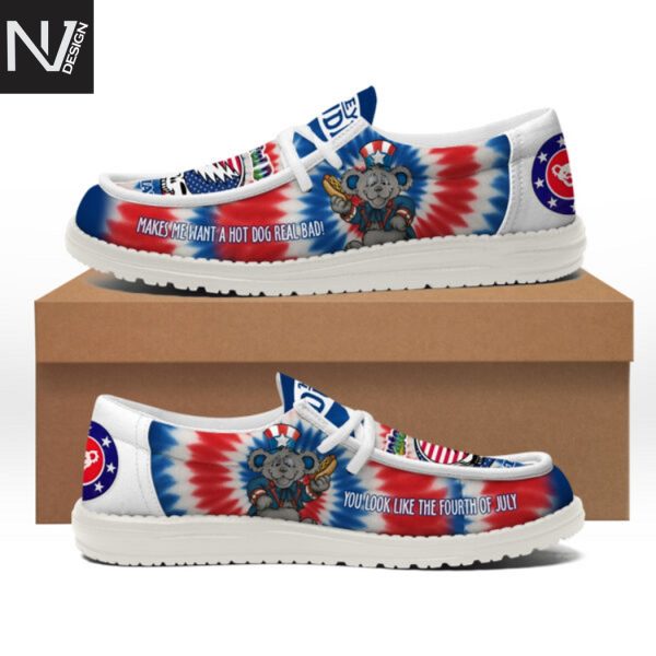 Grateful Dead Makes Me Want A Hot Dog Real Bad Hey Dude Shoes