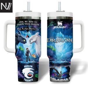 How To Train Your Dragon Tumbler With Handle And Straw