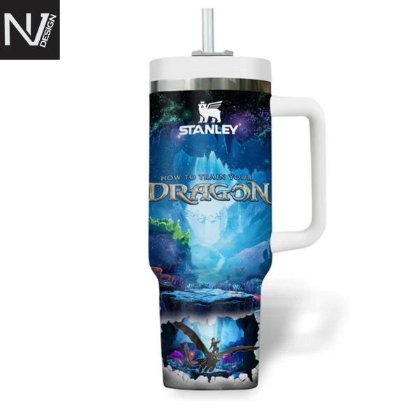How To Train Your Dragon Tumbler With Handle And Straw