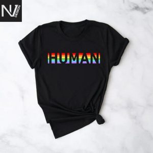 Human LGBT Love Is Pride Design T-Shirt