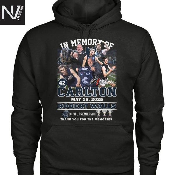 In Memory Of Carlton May 15 2025 Robert Walls Signature Thank You For The Memories Unisex T-Shirt
