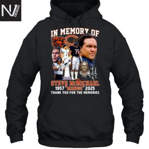 In Memory Of Steve Mcmichael Chicago Bears 1957 Mongo 2025 Signature Thank You For The Memories Unisex T-Shirt