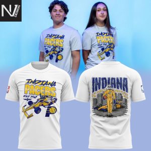 Indiana Pacers Basketball Our Racing 3D T-Shirt