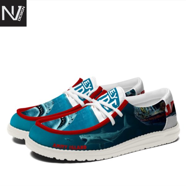 Jaws Amity Island Hey Dude Shoes