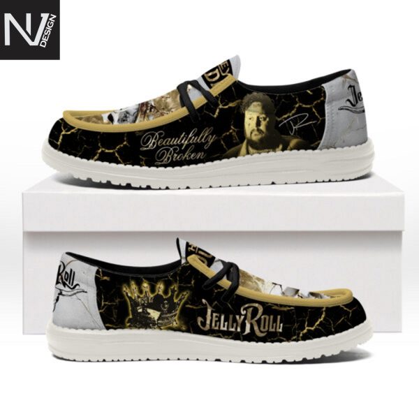 Jelly Roll Beautifully Broken Hey Dude Shoes
