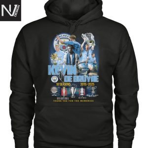 Kevin De Bruyne 10 Seasons 2015-2025 With Manchester City Signature Thank You For The Memories Unisex T-Shirt