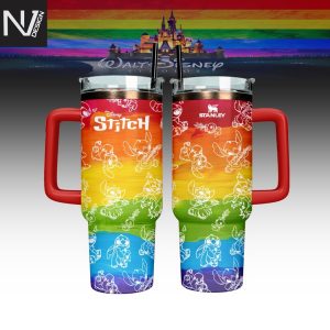 Lilo And Stitch x Pride Month Tumbler With Handle And Straw