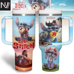 Lilo & Stitch There One In Every Family Tumbler With Handle And Straw